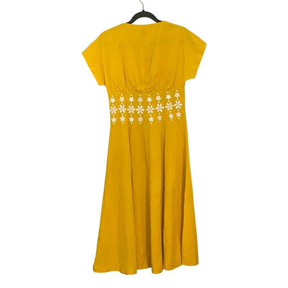 Kate‎ Spade Daisy Embroidered Fit and Flare Dress Size 4 Trad Coquette Luxury - Picture 4 of 8